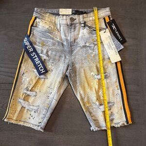 Jordan Craig Kids Cement‎ Wash Denim Shorts Size 12
